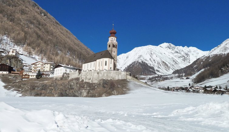 unser frau schnals winter madonna senales inverno