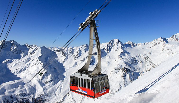Skigebiet Schnalstal winter val senales inverno