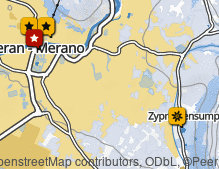 Map: Spa town of Merano