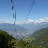 hafling meran seilbahn aussicht auf meran