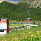 Schnalstal Kurzras gletscherbahn talstation