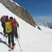 kurzras schnals weisskugel skitour winter