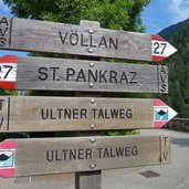 st pankraz ulten wegweiser ultner talweg