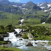 schneeschmelze in pfelderer tal