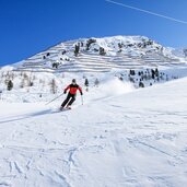 Skigebiet Pfelders Skifahrer