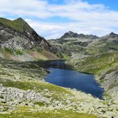 Hochgang Scharte Blick zum Langsee Spronser Seen