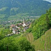 algund dorf von algunder waalweg aus