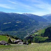 aufstieg zum meraner hoehenweg ab unterstell ueber patleid