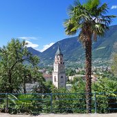 meran altstadt von tappeinerweg aus