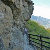 abschnitt am felsen