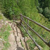 aufsteig aus tal des perfler bach