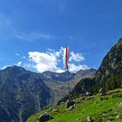 fahne bei tablander alm