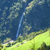 partschinser wasserfall von hohe wiege tabland aus