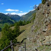 gesicherte stelle meraner hohenweg schnalstal