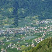 seilbahn hochmuth blick auf algund