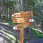 wanderweg aschbach naturnser alm wegweiser