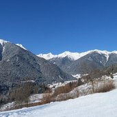 rumo marcena inverno con monte pin e stubele e cima degli olmi