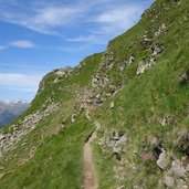 aufstieg zum fleckner am jaufenkamm weg