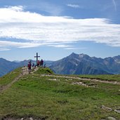 gipfelkreuz am fleckner jaufenkamm