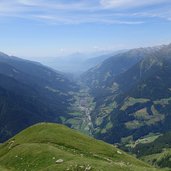 aussicht von saxner auf passeiertal