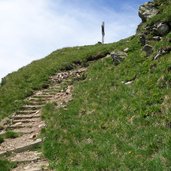 weg nr jaufenkamm urweg und passeirer hoehenweg aufstieg glaitner hochjoch