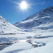 talschluss pfelderer tal bei lazinser alm winter