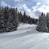 ski pistenende bei seehof vigiljoch