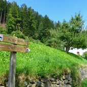 ultener talweg bei tschahaun st pankraz wegweiser