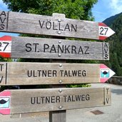 st pankraz ulten wegweiser ultner talweg