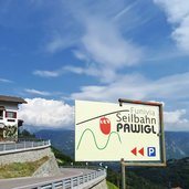 seilbahn pawigl schild