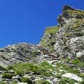wanderweg zum spronserjoch