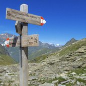 wegweiser bei spronserjoch