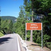 tisens gfrill gampenpass strasse ortstafel