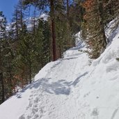 schnalstal weg nr winterweg zur bergl alm