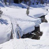 winter lagaunbach bei bruecke