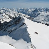 kurzras schnals weisskugel skitour winter