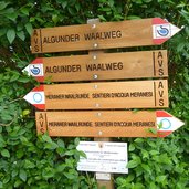 algunder waal bei plars wegweiser