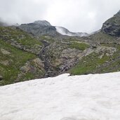schneereste oberes formazontal talschluss unter kolbenspitze