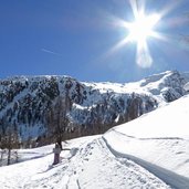 winter lafetzweg bei lafetzalm schnals