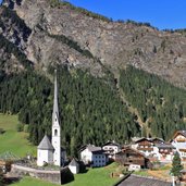 Passeiertal Moos in Passeier Kirche Dorf