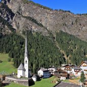 Passeiertal Moos in Passeier Kirche Dorf