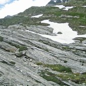 DC vom gletscher geschliffenes gestein