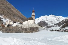 unser frau schnals winter madonna senales inverno