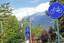 meran radwege fahrradwegenetz rete piste ciclabile merano