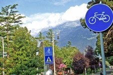 meran radwege fahrradwegenetz rete piste ciclabile merano