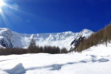 lafetzalm wiesen im winter