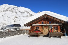 Skigebiet Pfelders Almhuette Restaurant