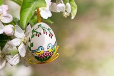 ostern apfelbluete osterei