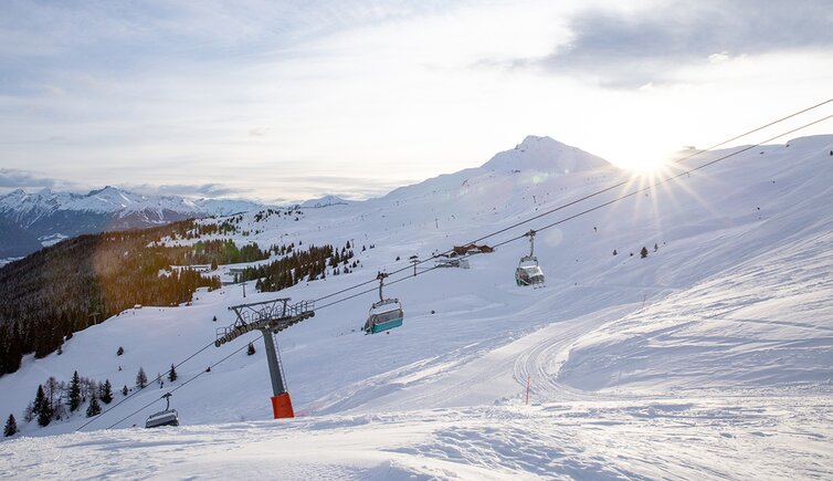 ratschings jaufen skigebiet sonnenaufgang wasserfallalm